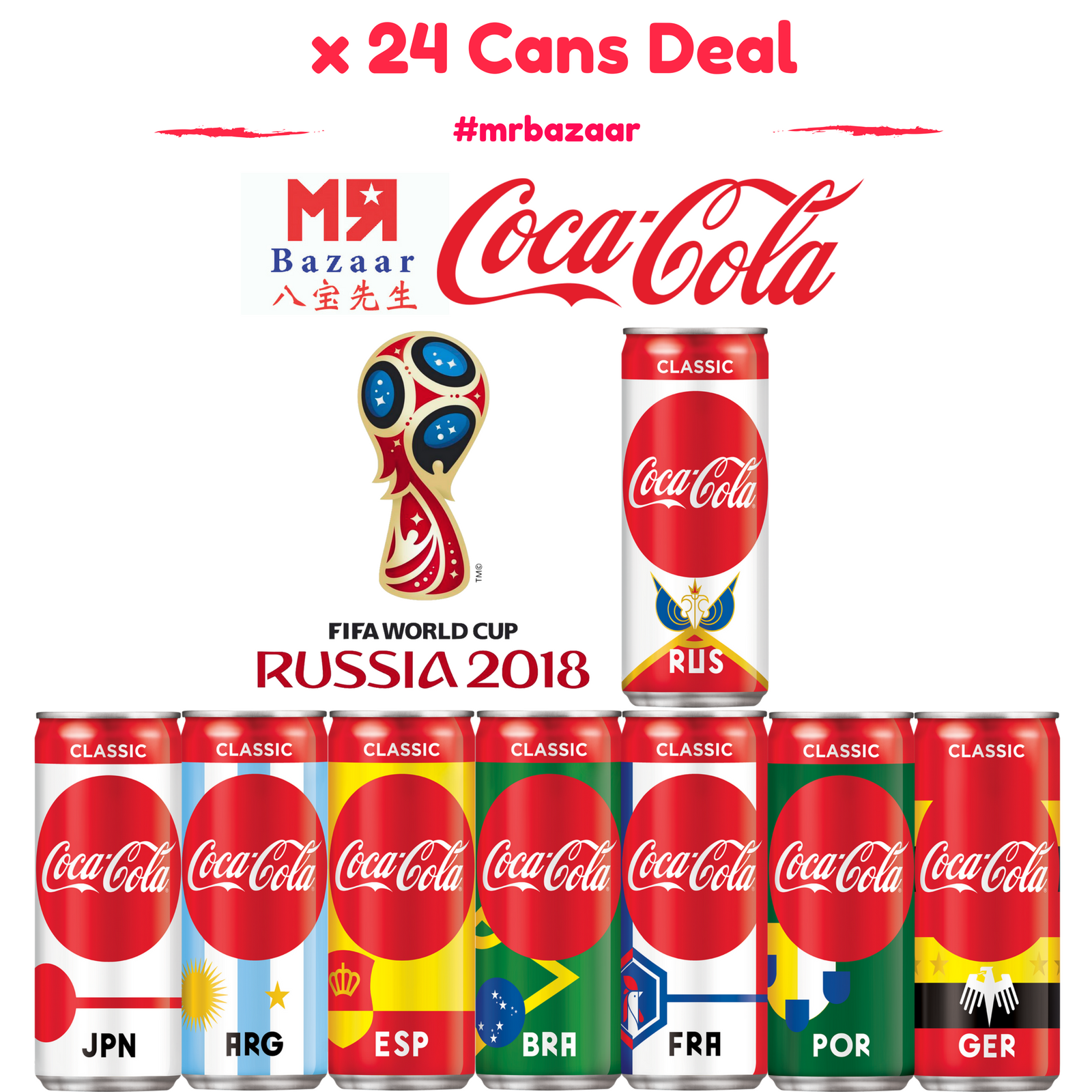 Coca Cola Coke Classic x 24 Cans Carton Deal (320ml)