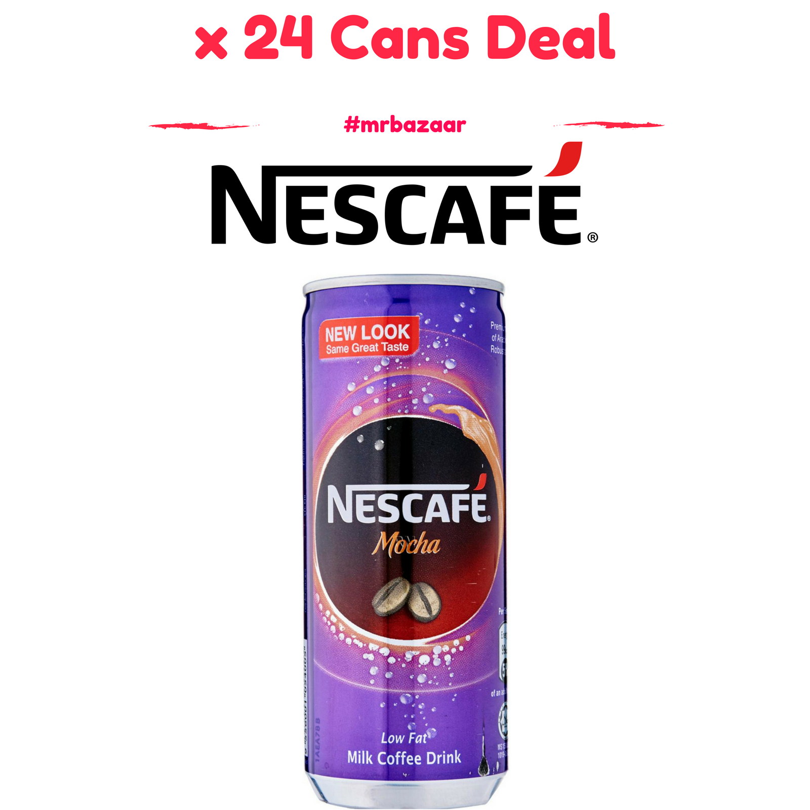 Nescafe Mocha Can x 24 cans Deal (240ml) [Nestle]