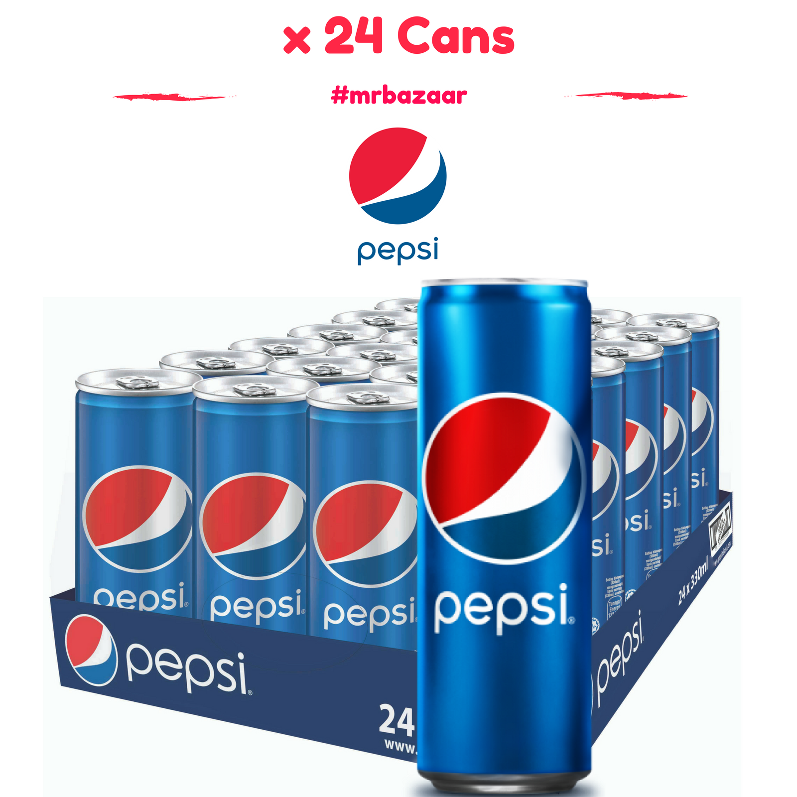 Pepsi Cola x 24 Cans Carton Deal (330ml)