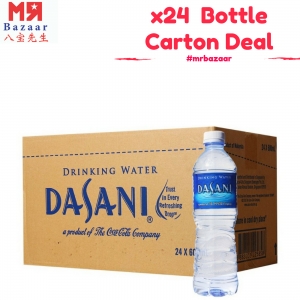 Dasani Pure Drinking Water (600ml) x 24 Bottles Carton Deal ('Mineral Water')