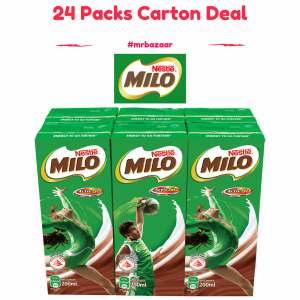 Nestle Milo UHT Chocolate Malt Packet Drink 24 Packs (200ml) Carton Deal