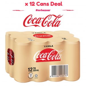 Vanilla Coke x 12 Cans Deal 320ml (Coca Cola)